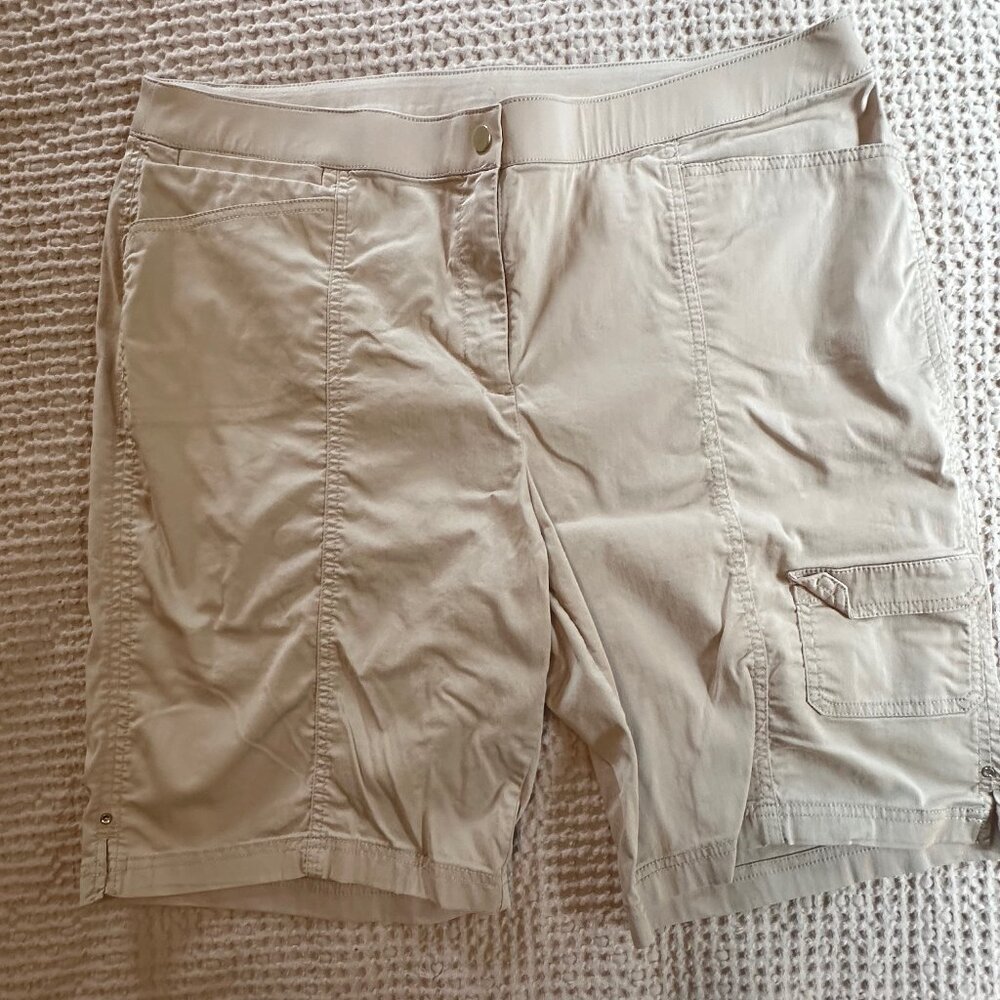 Chico's Zenergy khaki shorts -- size 3 (XL)